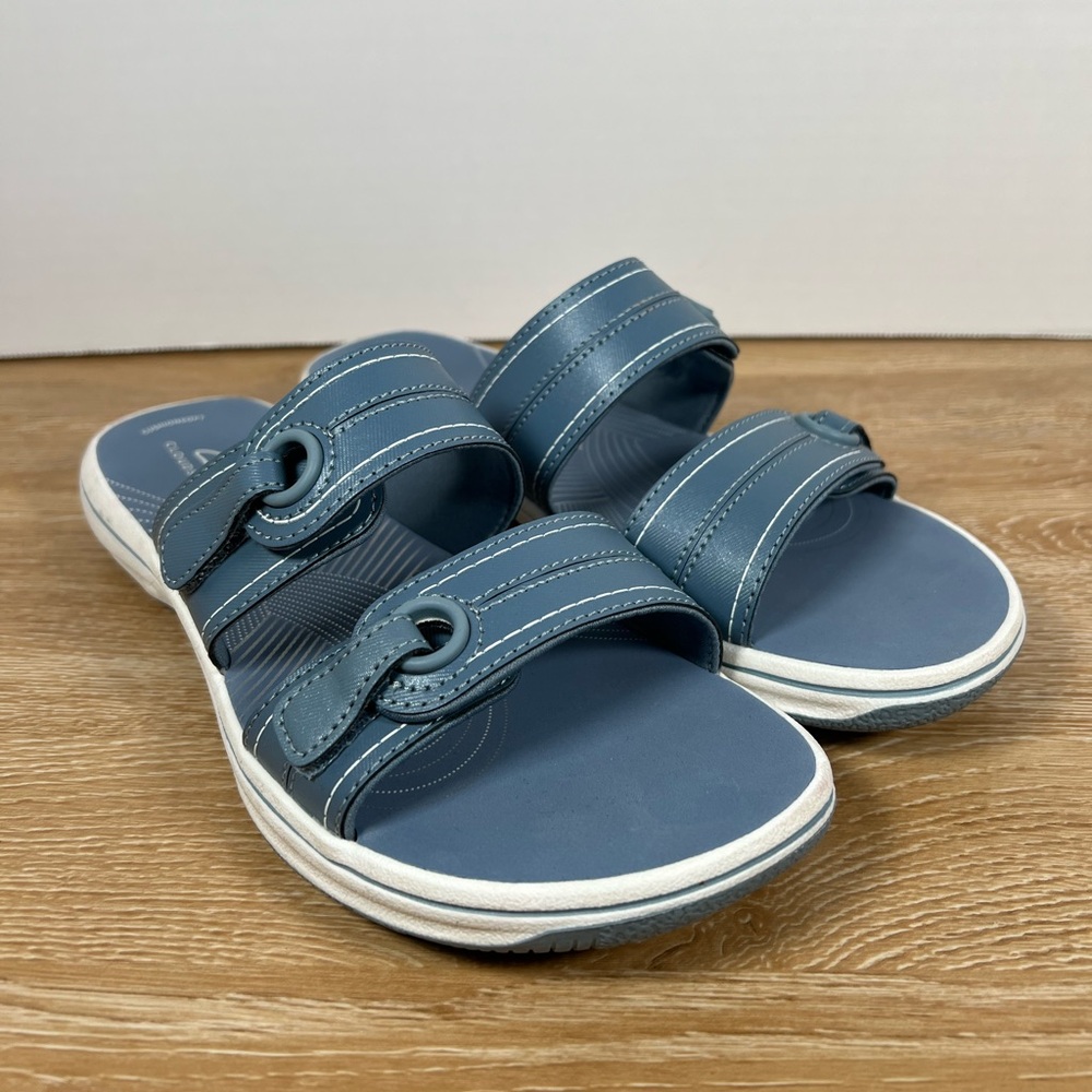 Clark’s Breeze Maye Cloudsteppers spring summer sandal. Comfort sandal. Ws 8